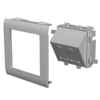  Plastron inclin RJ45 Couleur 