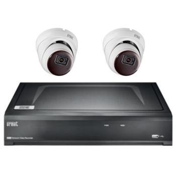  Kit Ip 2Camdom+1Nvr Poe 