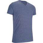  TEE SHIRT VINTAGE COL V BLEU 
