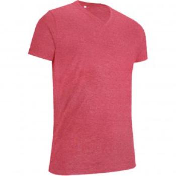  TEE SHIRT VINTAGE COL V ROUGE 