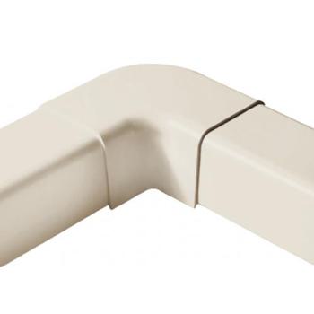  coude 90  plat ivoire 25x25 