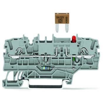  Borne fusible 2-cond.plat ouv. 