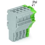  Connect fem 1c 5p pe/4ph/gris 
