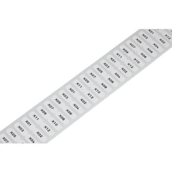  Etiquettes PET jaunes 15x6mm 3 