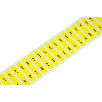  Etiquettes PET blanc 8x20mm 