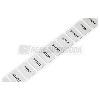  Etiquettes bouton 27x19mm 