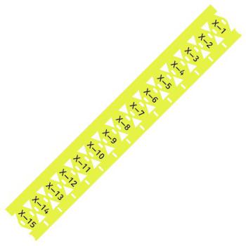  Rep�res c�bles 25x20mm jaune 