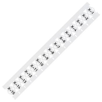  Rep�res c�bles 25x20mm blanc 
