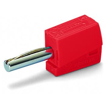 Fiche banane 4 mm² / Rouge 