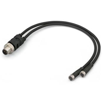  Cble 4p M12M/2xM8F 2m 