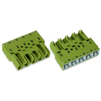  Connecteur 5 pôles, vert clair 