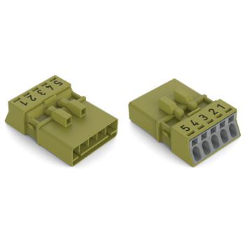  Connecteur 5 ples, vert clair 