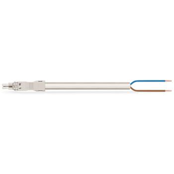 Cordon mini f/- 2x1/sh/1m/blan 