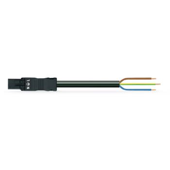  Cordon m/- 3g1,5mm/pvc/2m/noir 